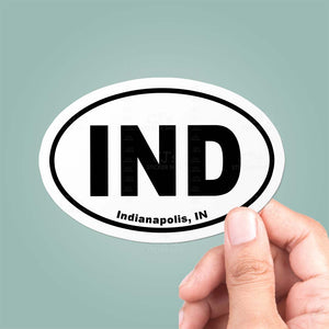 Indianapolis, IN Oval Sticker