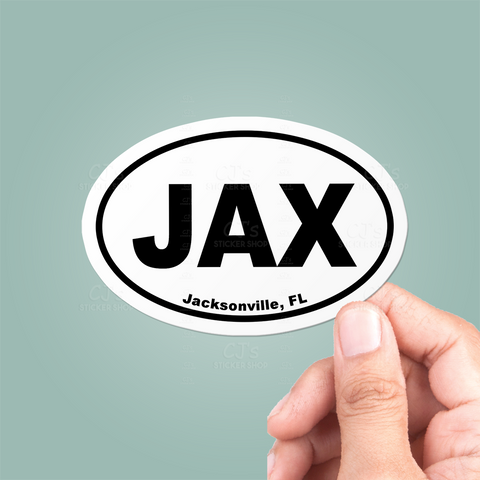 Jacksonville Florida Oval Sticker