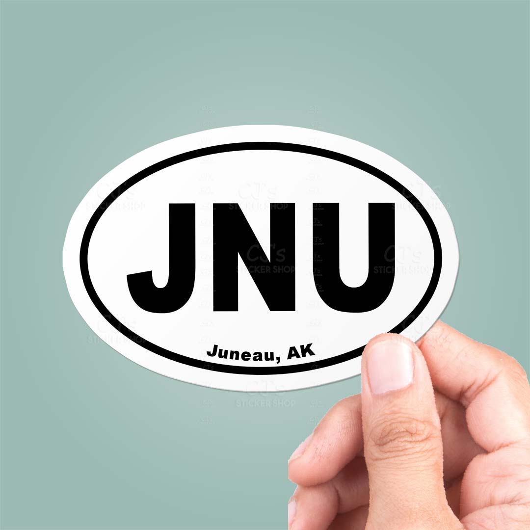 Juneau, AK Oval Sticker