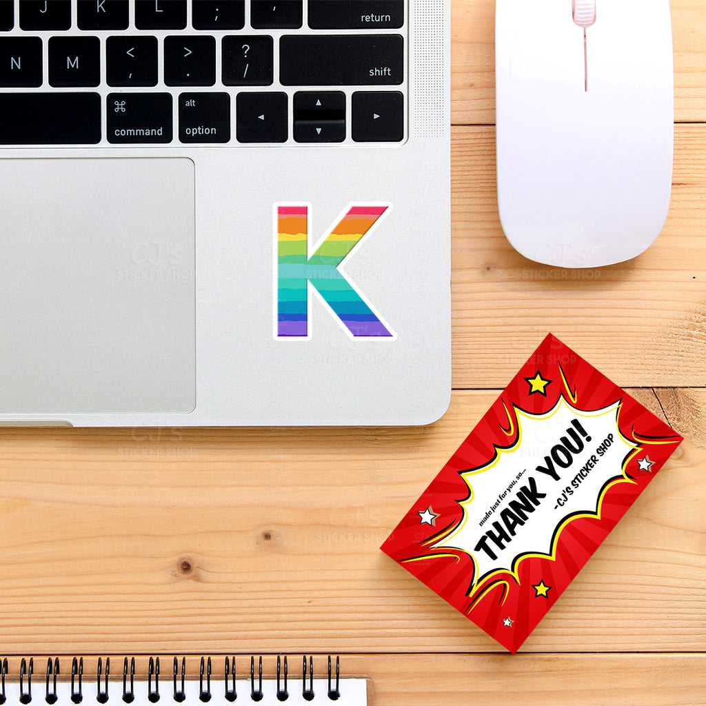 Sticker Label K Letter