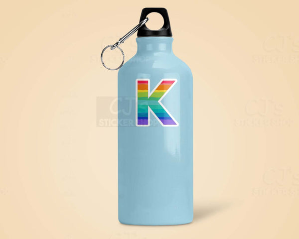 Letter "K" Rainbow Sticker