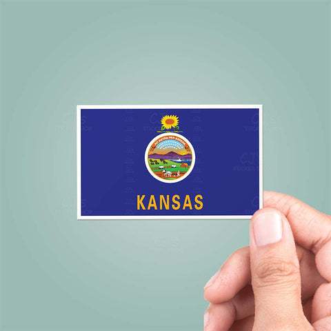 Kansas KS State Flag Sticker