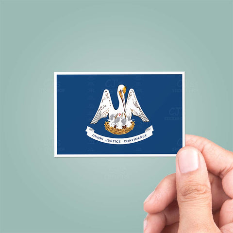 Louisiana LA State Flag Sticker