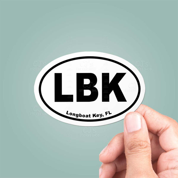 Longboat Key LBK Florida Oval Sticker