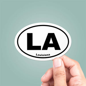 Louisiana LA State Oval Sticker