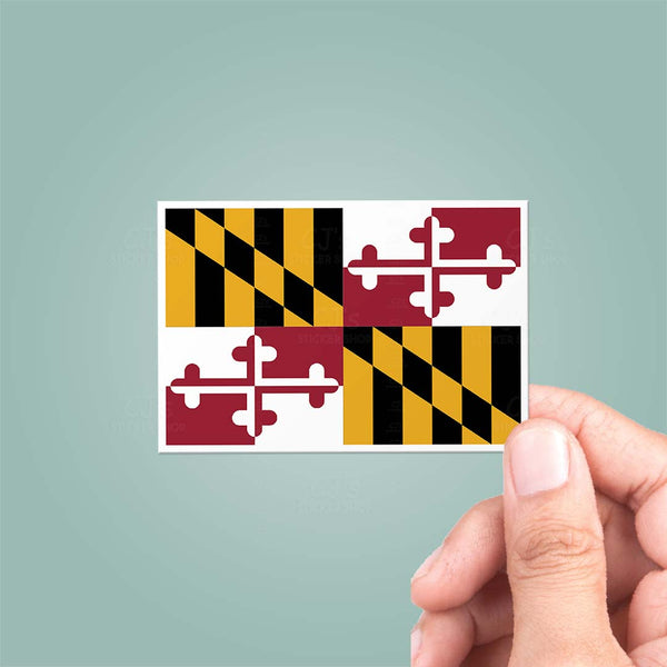 Maryland MD State Flag Sticker