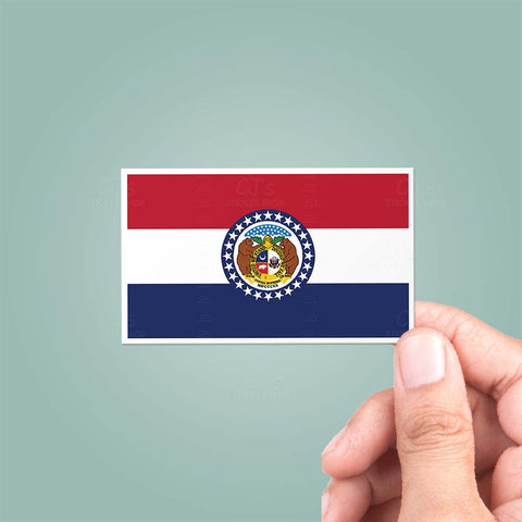 Missouri MO State Flag Sticker