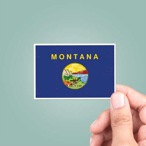 Montana MT State Flag Sticker