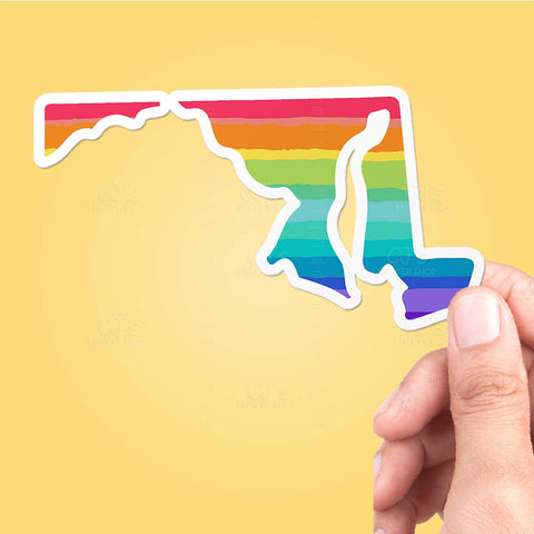 Maryland Rainbow State Sticker