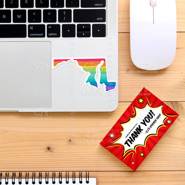 Maryland Rainbow State Sticker