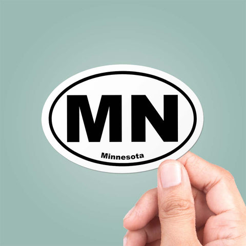 Minnesota MN State Oval Sticker