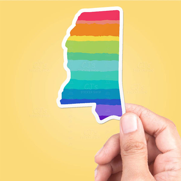 Mississippi Rainbow State Sticker