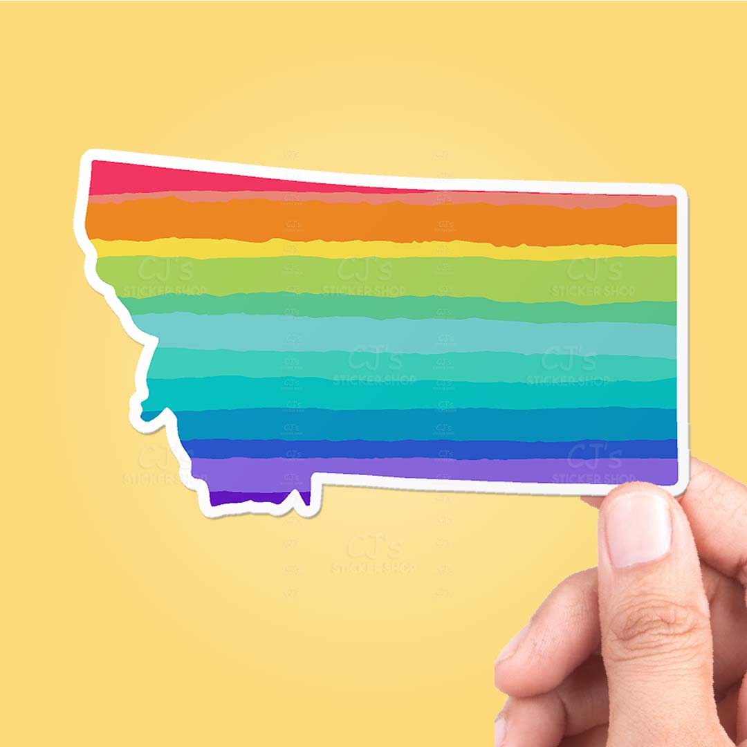 Montana Rainbow State Sticker