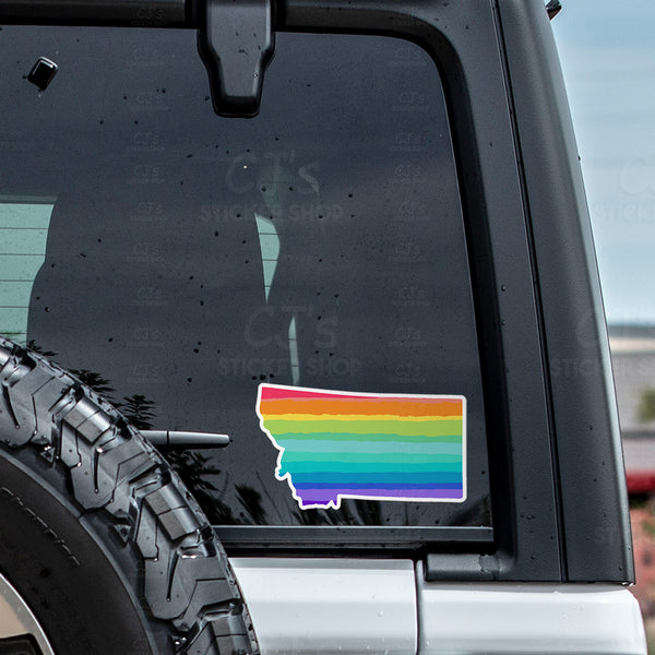 Montana Rainbow State Sticker