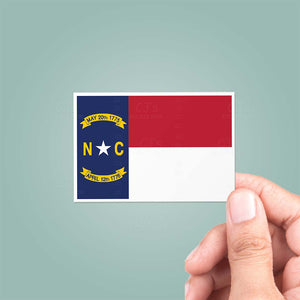 North Carolina NC State Flag Sticker