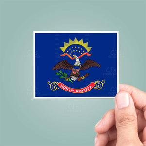 North Dakota ND State Flag Sticker
