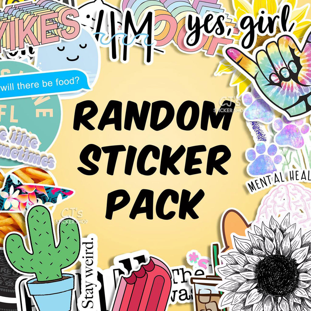 Random Sticker Packs – CJ's Sticker Shop