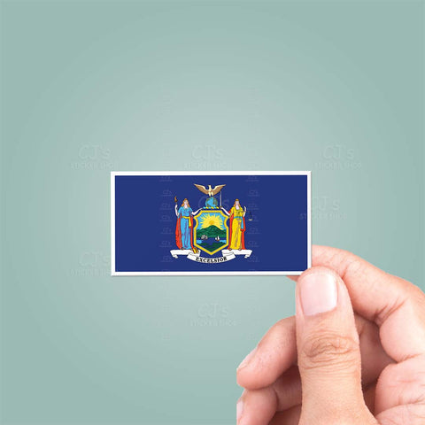New York NY State Flag Sticker