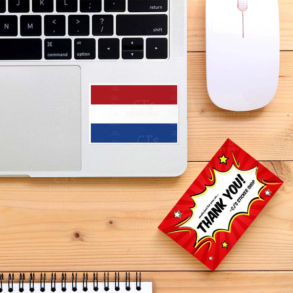 The Netherlands Flag Sticker