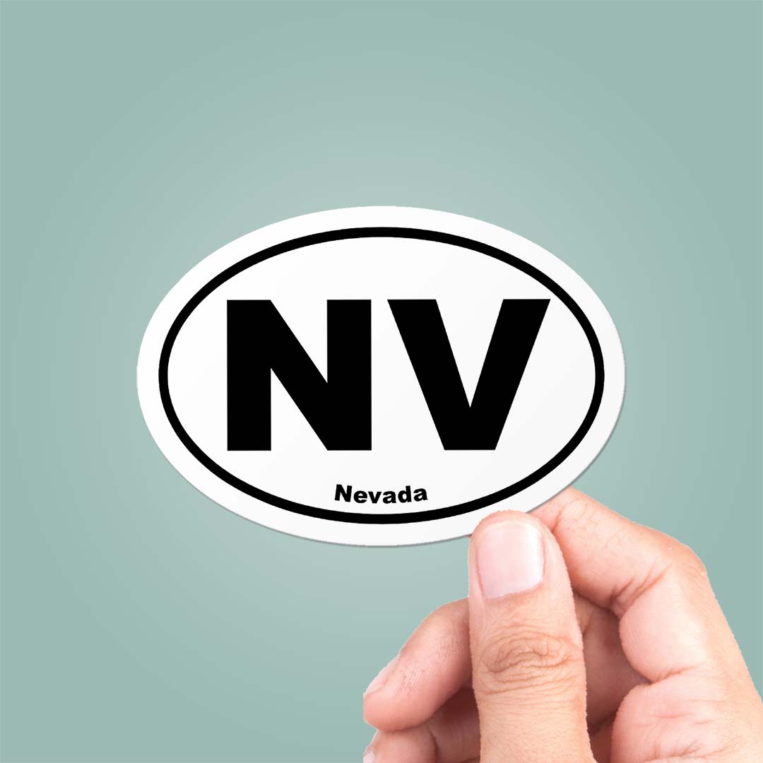 Nevada NV State Oval Sticker