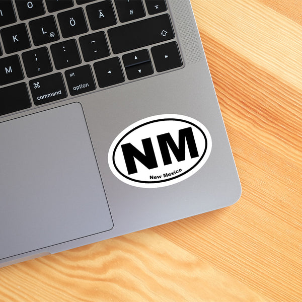 New Mexico NM State Oval Sticker