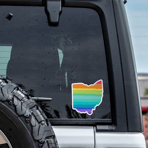 Ohio Rainbow State Sticker
