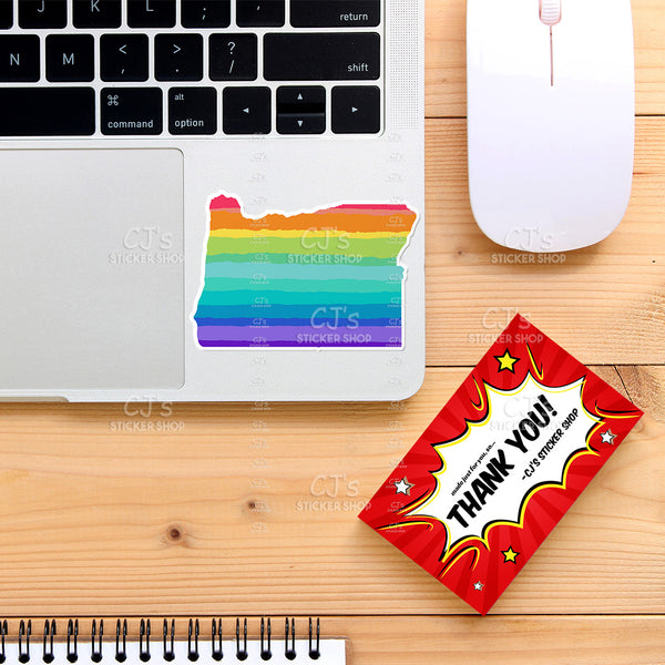 Oregon Rainbow State Sticker