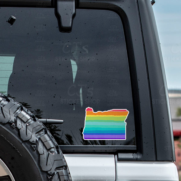 Oregon Rainbow State Sticker