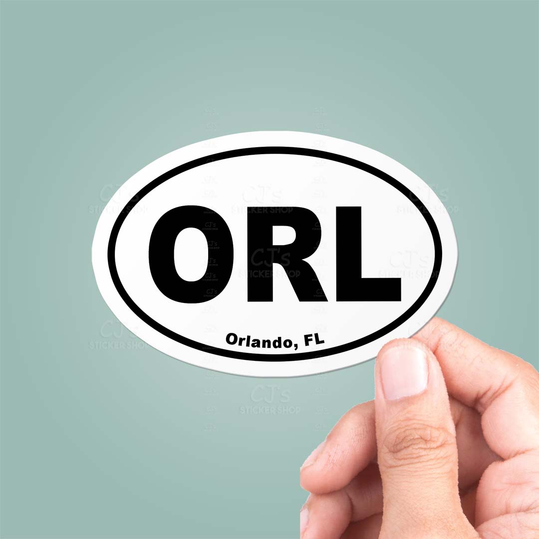 Orlando Florida Oval Sticker