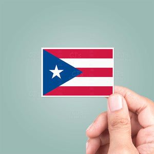 Puerto Rico PR Flag Sticker