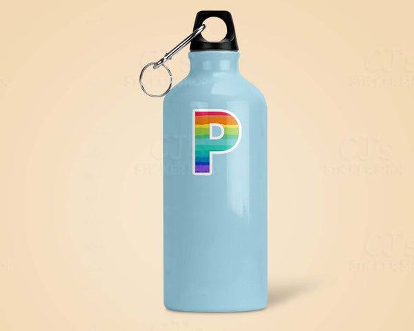 Letter "P" Rainbow Sticker