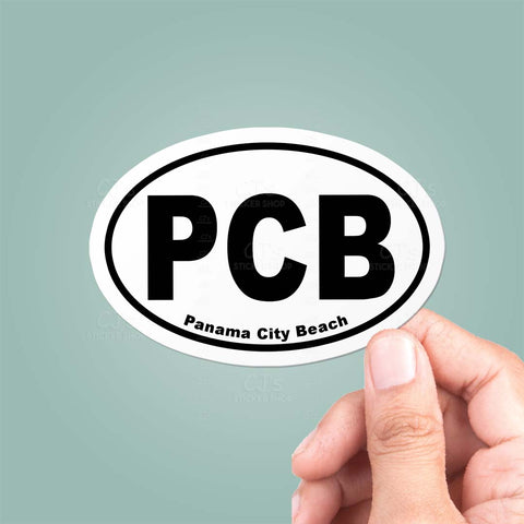 Panama City Beach Florida Oval Sticker