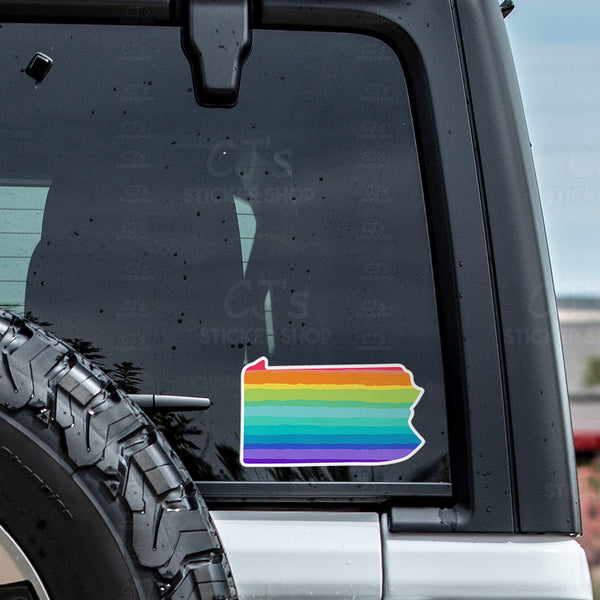 Pennsylvania Rainbow State Sticker