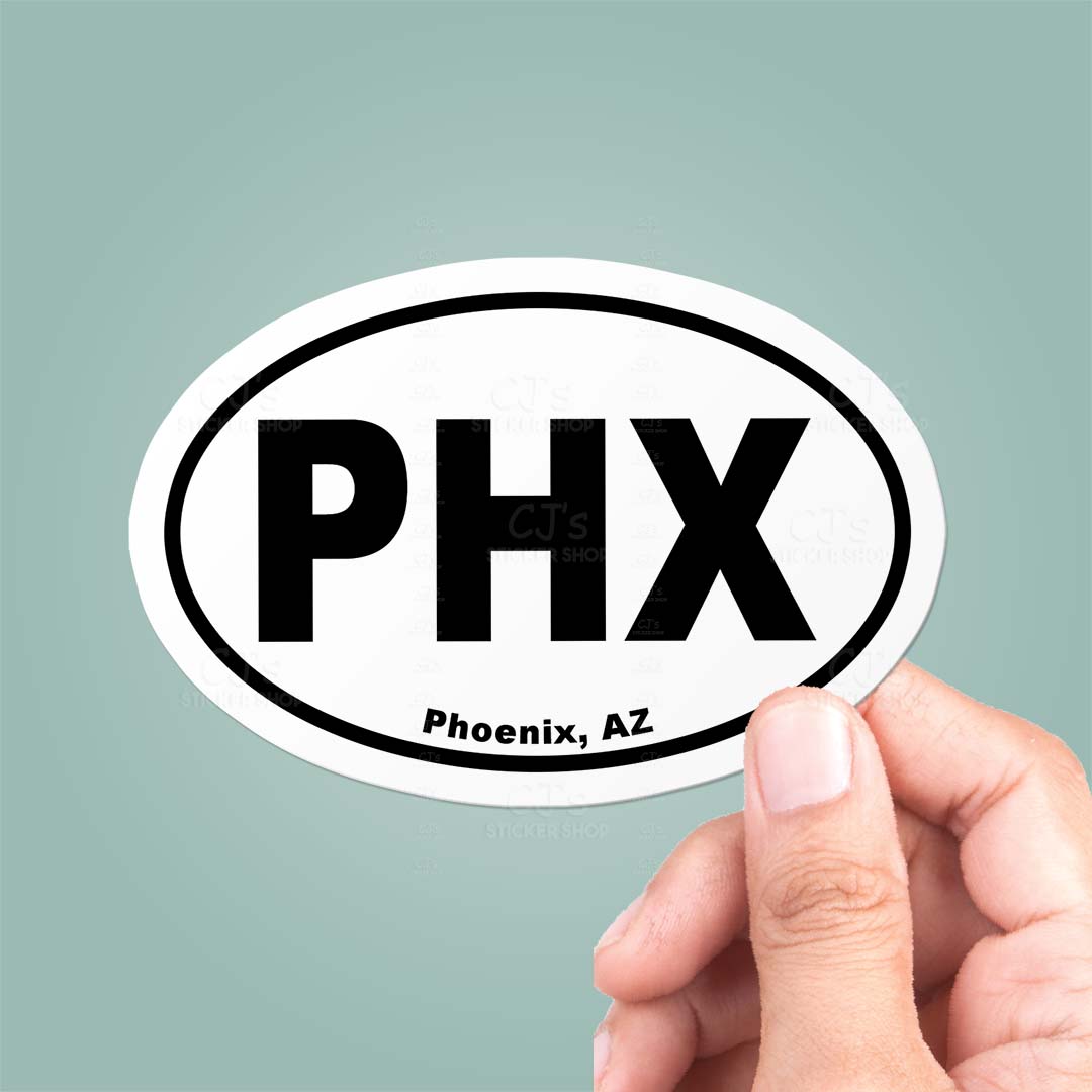 Phoenix, AZ Oval Sticker