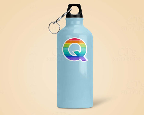Letter "Q" Rainbow Sticker