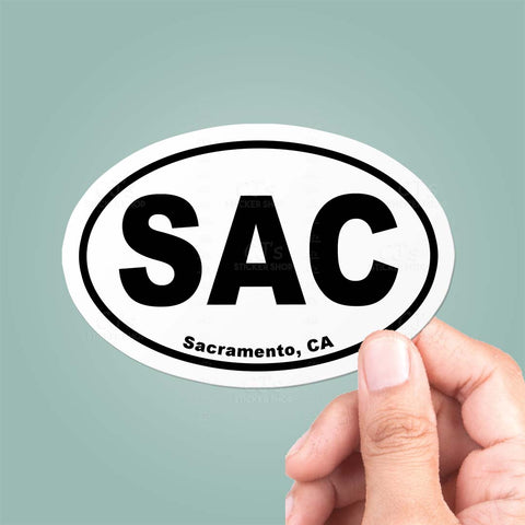 Sacramento, CA Oval Sticker