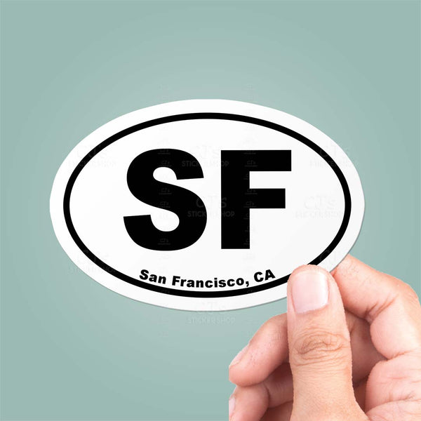 San Francisco, CA Oval Sticker