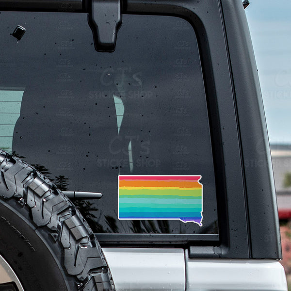 South Dakota Rainbow State Sticker