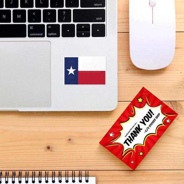 Texas TX State Flag Sticker
