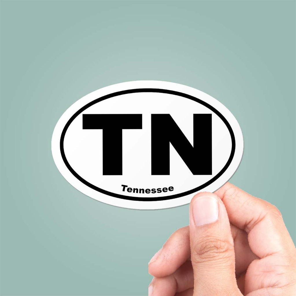 Tn Sticker Tennessee TN State Oval Sticker – CJ's Sticker Shop