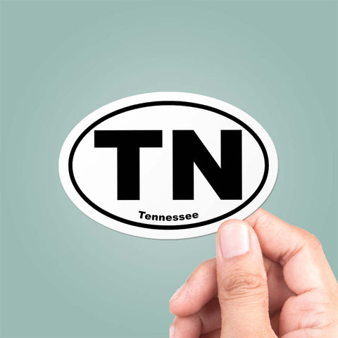 Tennessee TN State Oval Sticker