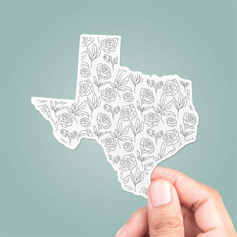 Texas Floral Pattern Sticker