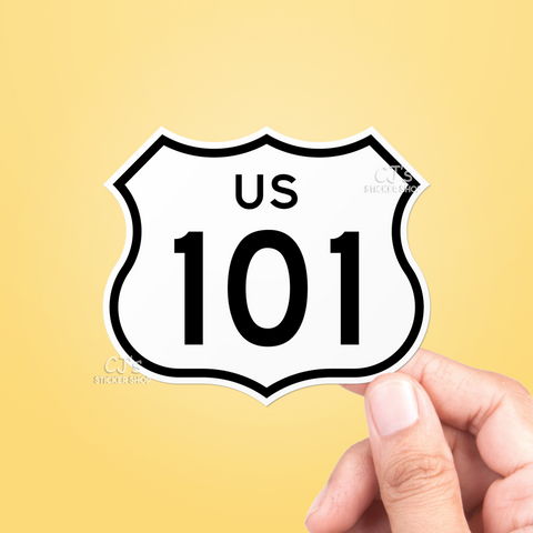 Route 101 Sticker