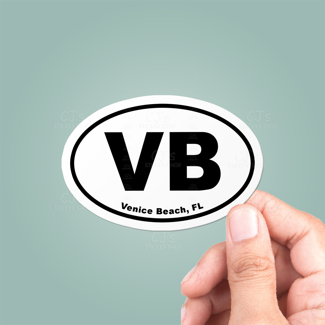Venice Beach Florida Oval Sticker