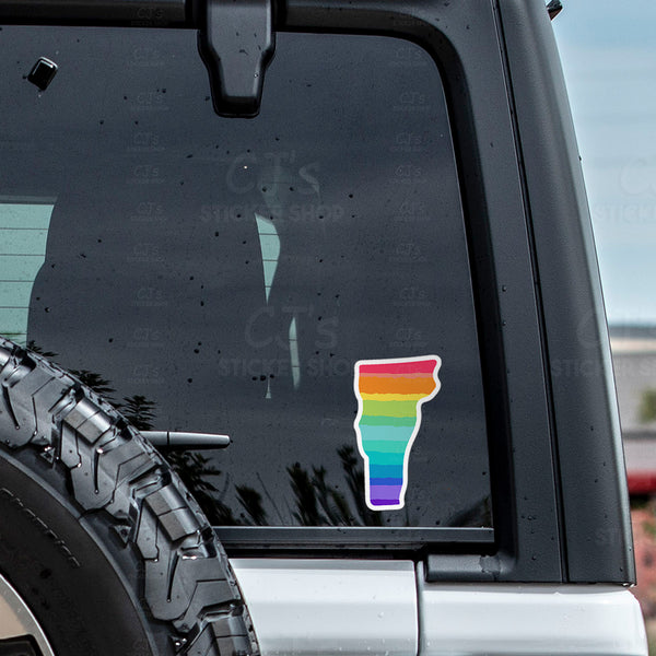 Vermont Rainbow State Sticker