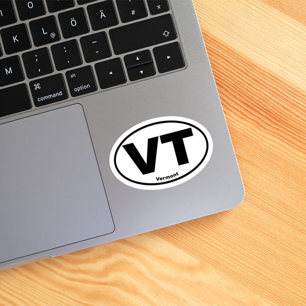 Vermont VT State Oval Sticker