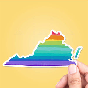Virginia Rainbow State Sticker