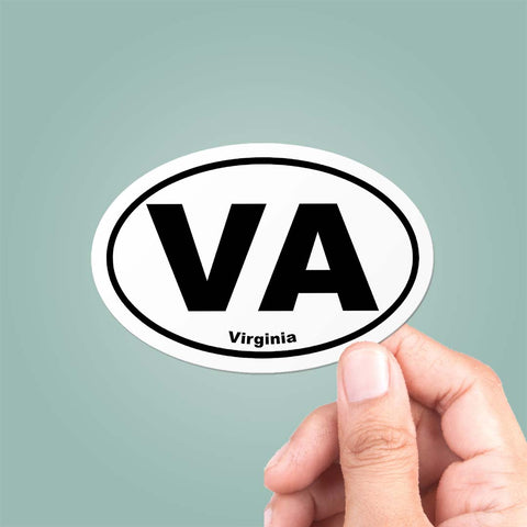 Virginia VA State Oval Sticker