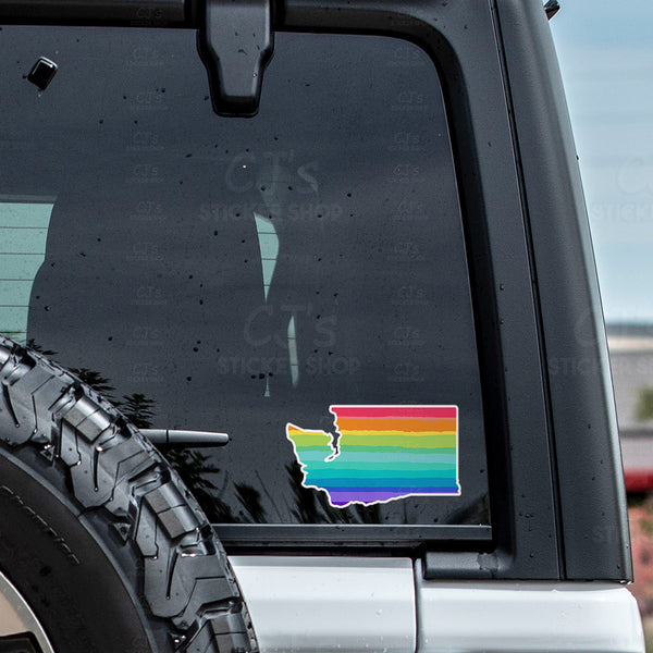 Washington Rainbow State Sticker