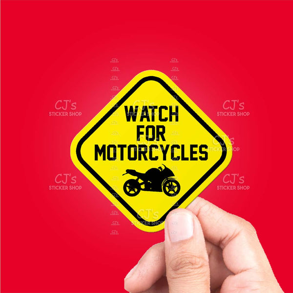 Watch For Motorcycles Sticker (Sport Bike)